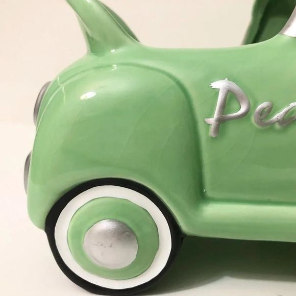 Vtg NAPCO Green Pedal Car Ceramic Planter Candy Dish - Picture 8 of 14